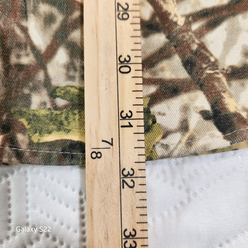 Cabelas ZONZ camo Shirt Men's Woodlands Camo Long Sleeve Button Hunt Game 3XL - Picture 13 of 16